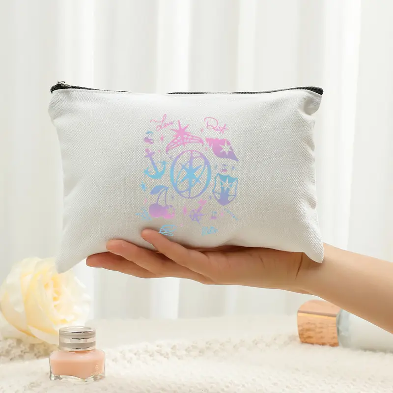Kpop Katseye World Tour Makeup Bags Fashion Foldable Storage Bag Travel Organizer Bags Lightweight Travel Bags Women's Fan Gift
