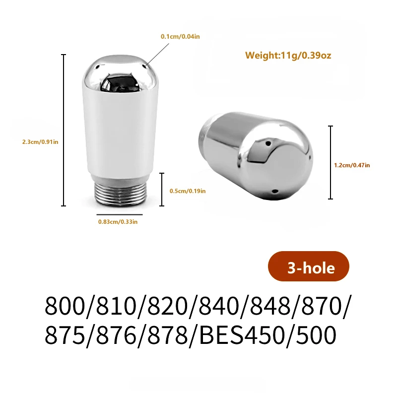 Coffee Maker Steam Nozzle 3/4 Hole Coffee Maker Steam Nozzle Milk Foam Spout Steam Wand Tip For Breville Accessories view 5