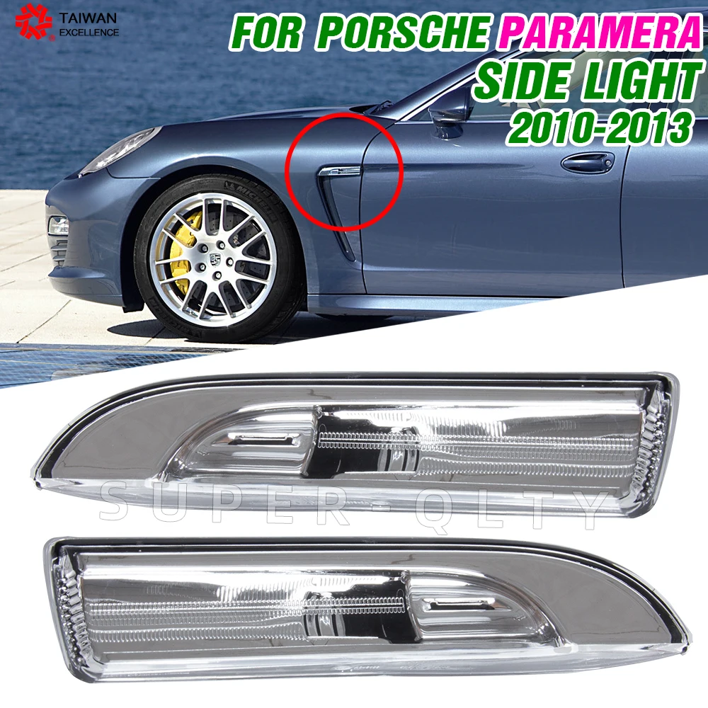 

Car Front Side Fender Turn Singal Light Marker Lamp Leaf Side light For Porsche Panamera2010-2013 L:97063103302 R:97063103402