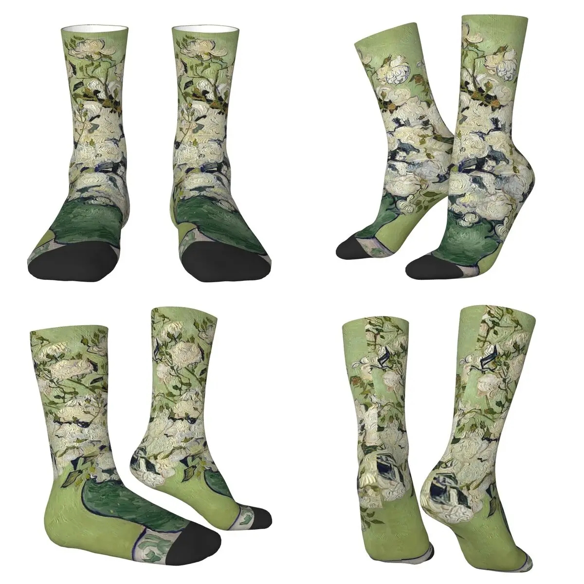 

Vincent Van Gogh Vase Of Roses Socks Harajuku Super Soft Stockings All Season Long Socks Accessories for Unisex Christmas Gifts