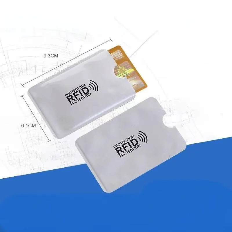 1-10 قطعة حافظة بطاقات التعريف بالإشارات الراديوية مكافحة المسح الخصم NFC بطاقة حامي مكافحة المغناطيسي الألومنيوم احباط المحمولة حامل بطاقة الائتمان البنك #3