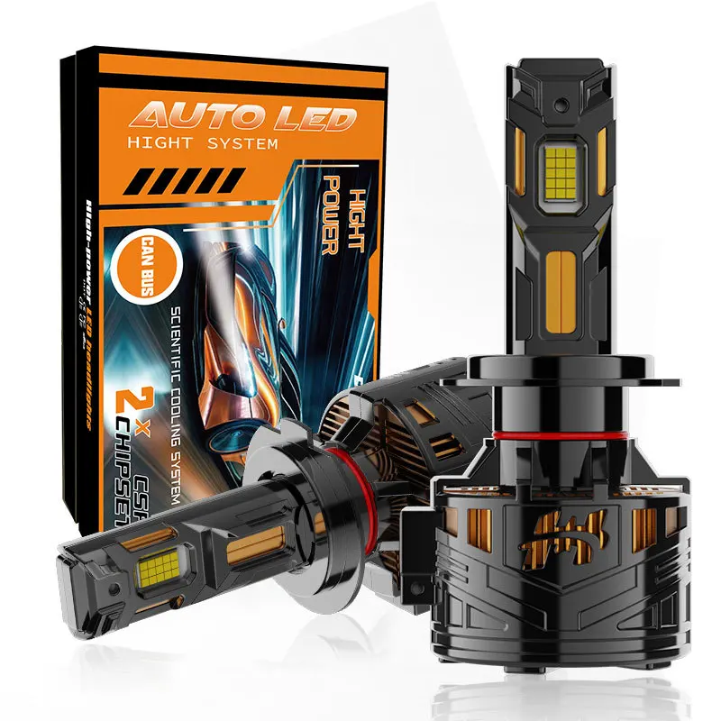 

Car LED Headlight Bulbs 240W 6 Copper Tube Super Bright High Power Focus Beam H7 H13 880 Front Lamp Auto Headlamp Upgrade Kit