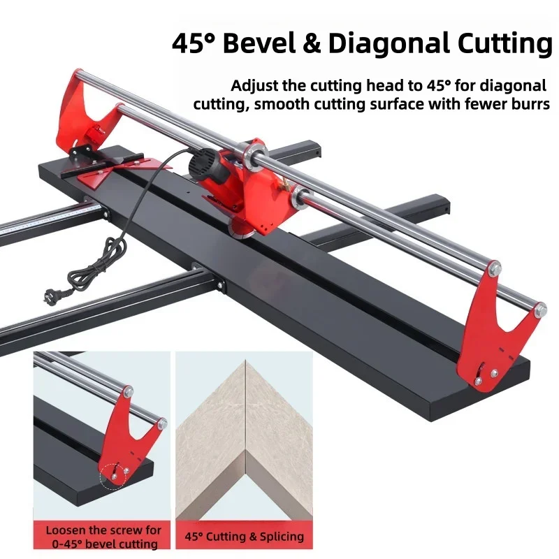 Portable Tile Cutting Machine Stone Cutting Marble Vitrified Tile Rock Plate Chamfering and Slotting Industrial Cutting Tool