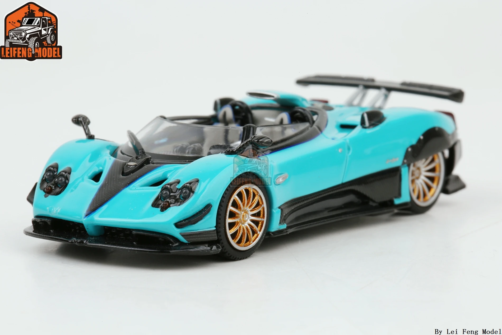 LCD 1:64 Pagani Zonda HP Barchetta Blue /Mint Green/ Pink Diecast Model Car