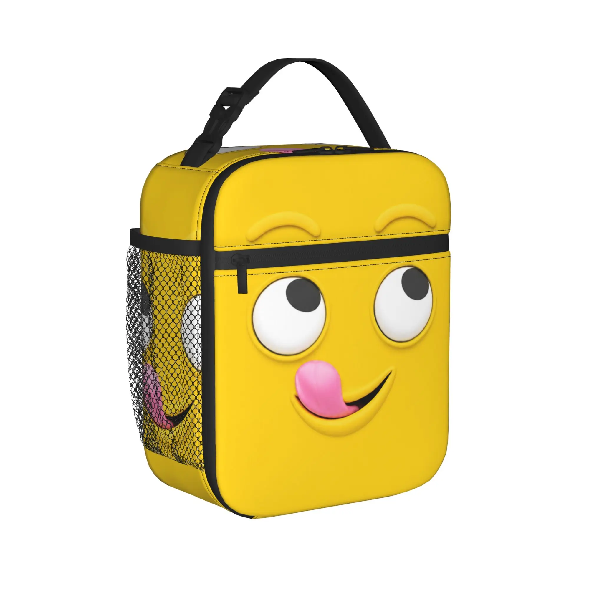 Funny Expression Face Silly Tongue Out Insulated Lunch Bags Thermal Bag Reusable,Lunch Container  Tote Lunch Box Food Bag Travel