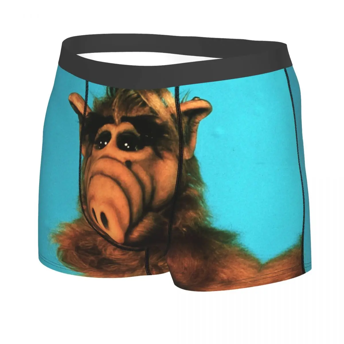 Custom Novelty Funny Alf Boxers Shorts Panties Male Underpants Breathable Alien Life Form Sci Fi Tv Show Briefs Underwear