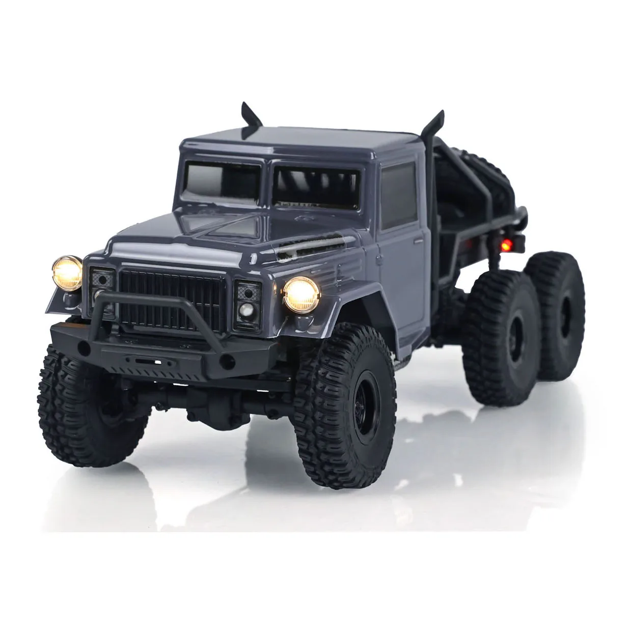 RC Rock Crawler Car Painted Assembled Conqueror 1/18 6x6 Ready to Run Remote Control Light Off-road Vehicle Model TH24019