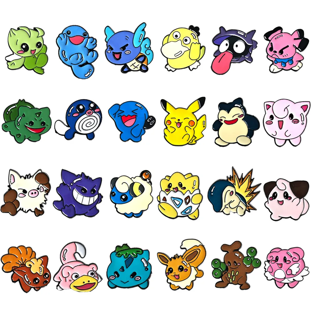 

Cute Pok É Mon Dripping Oil Brooch Cartoon Pok É Mon Pet Elf Badge Pikachu Genghis Ghost Pin Y2k Fashion Toy Anime Cartoon Frind