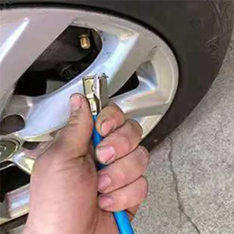 AASS-Tire Pressure Gauge Air Chuck With Hose And Quick Connect Plug Tire Repair Tools For RV Car Motorcycle Bike