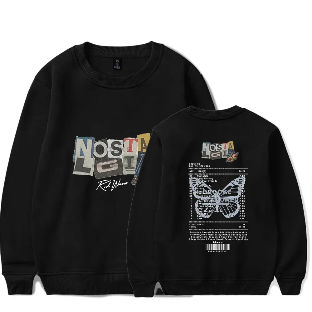 

Unisex Rod Wave Crew Neck Sweatshirt, Nostalgia Tracklist, Impressão gráfica popular, Roupas casuais, Moda, Merch Tour 2024