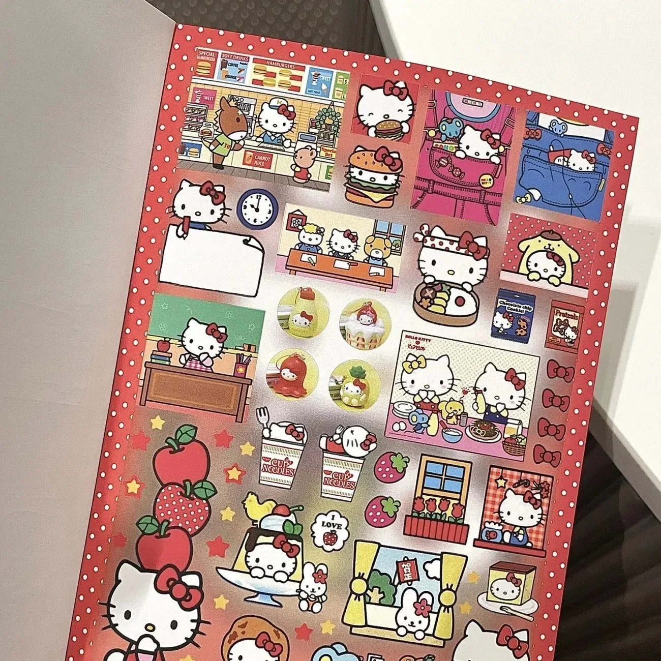 Cute Vintage Showa Food Animal Cartoon Girl 50 Sheets Non-Repeating Sticker Book Scrapbooking Material Craft Supplies - view 2