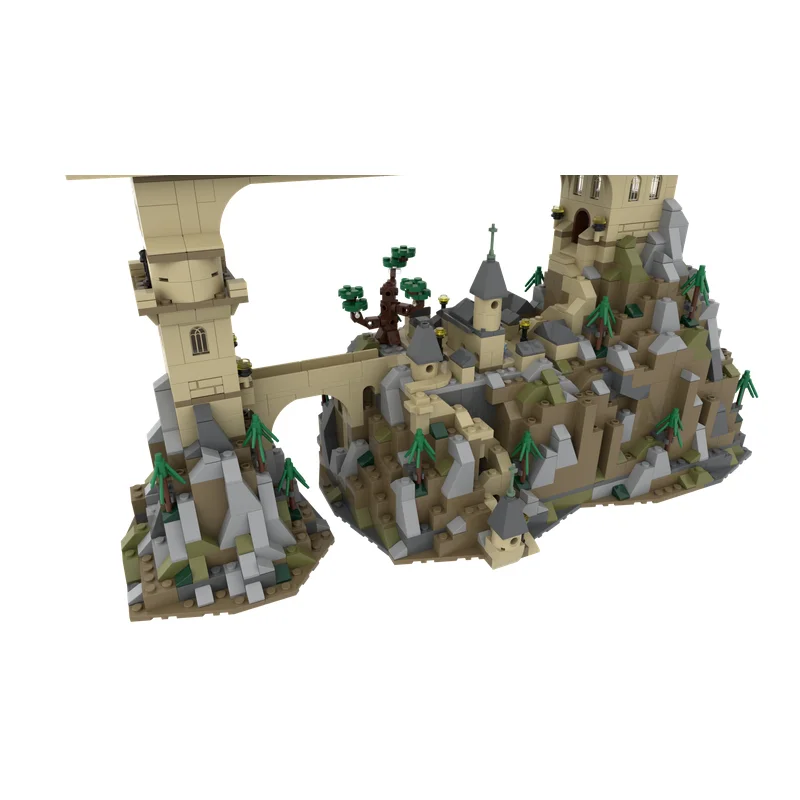 Castello modulare di mattoni da costruzione Moc - Modello alternativo di 71043 Blocchi tecnologici modello Regali di costruzione di giocattoli fai da te di Natale