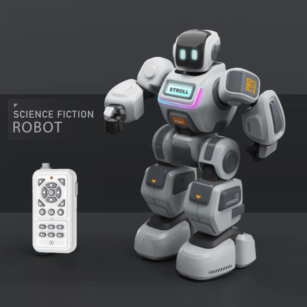 Intelligent remote control robot dancing singing voice interactive programming technology early education intercom robot