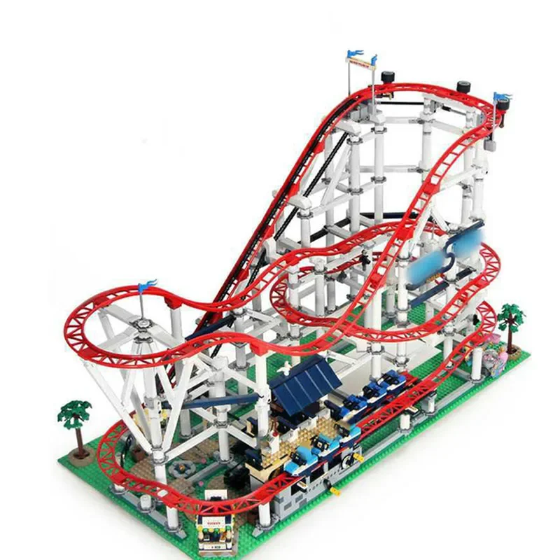 Spot 15039 Roller Coaster Big Roller Coaster Compatible 10261 18003 DIY Model 4619PCS Building Blocks Children\'s Birthday GiftS