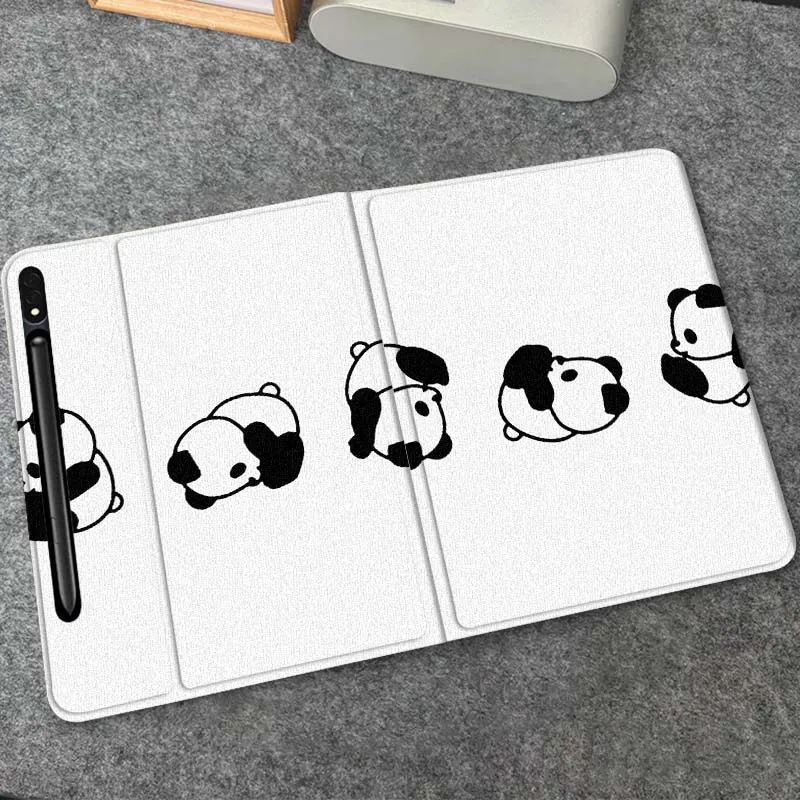 

Cute Panda Pet Decal Gift For Samsung Galaxy Tab S10 S9 S8 S7 FE Lite Soft Flexible Support Tablet Case
