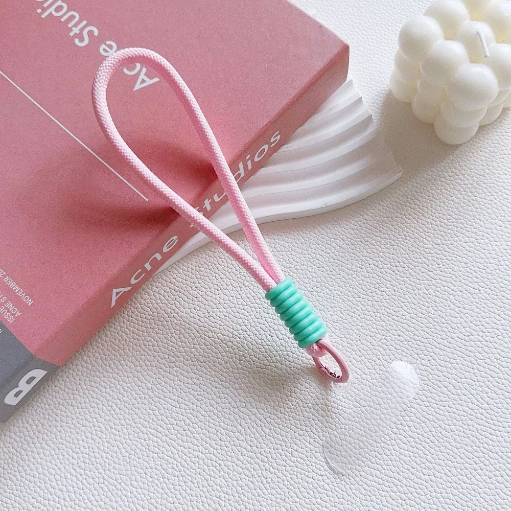 Universal Mobile Phone Lanyard Strap Detachable Anti Fall Hanging Chain Ring Cord with Patch Short Rope Cell Phone Rope