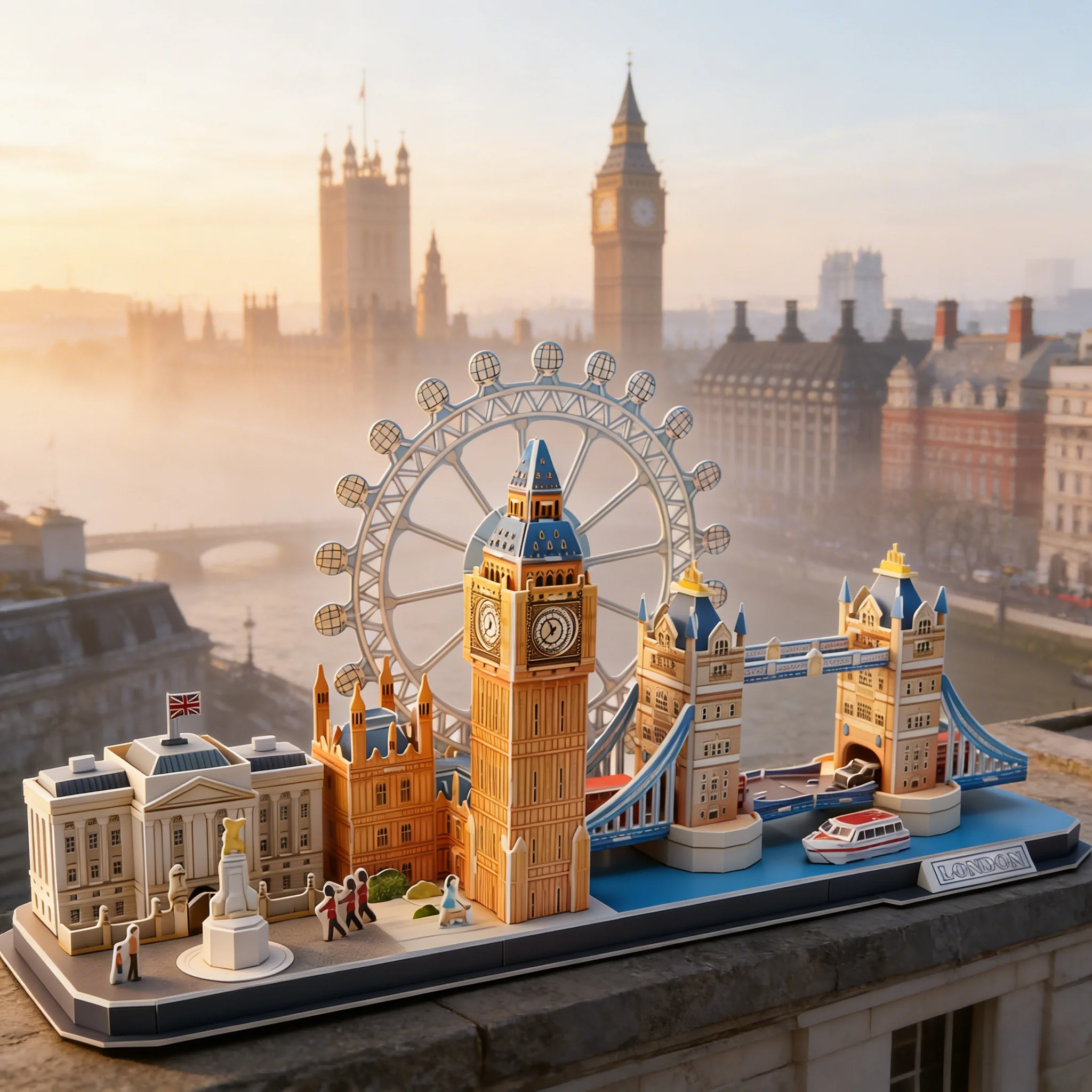 

Urban Themed Architecture—London: a Scaled-Down Replica of London Architecture, Experience the City's Vibe, Appreciate Its Scenery, a Representative of Both Ancient and Modern, Fashion and Tradition