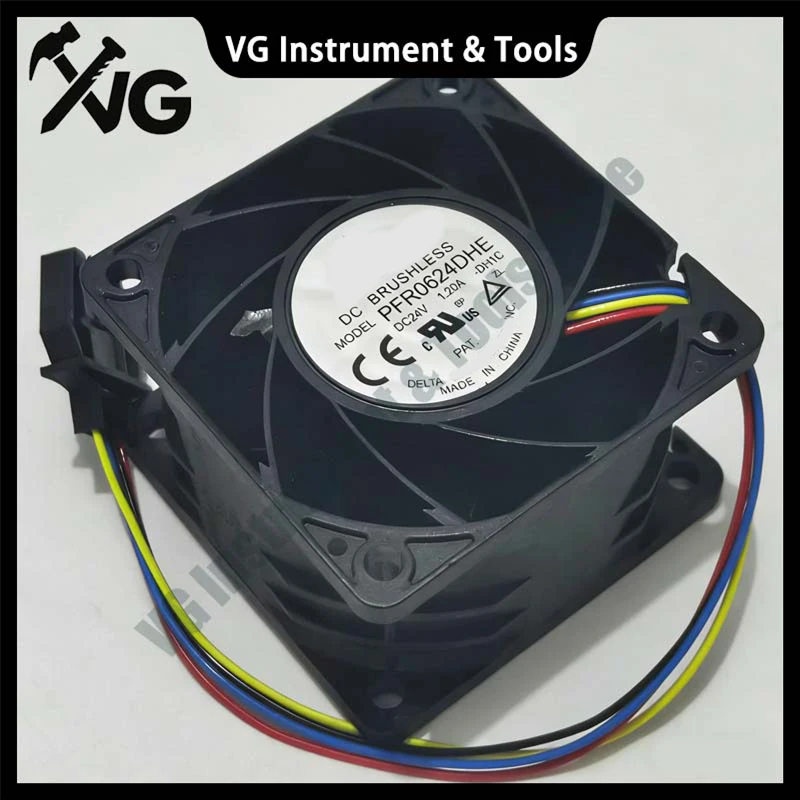 For Original Delta Electronics PFR0624DHE DH1C DC 24V 1.20A 60x60x38mm 6038 4-Wire Server Cooling Fan