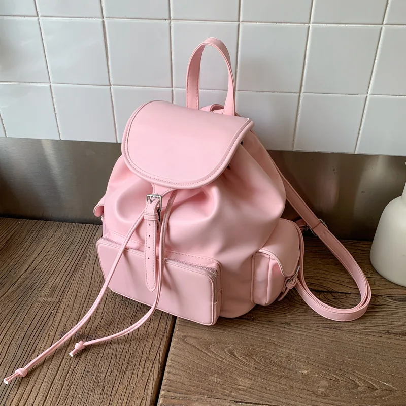 2025 Fashionable Women Backpacks Large Capacity Leather Shoulder Bags College Student Schoolbags Ladies Travel Commuter Bags