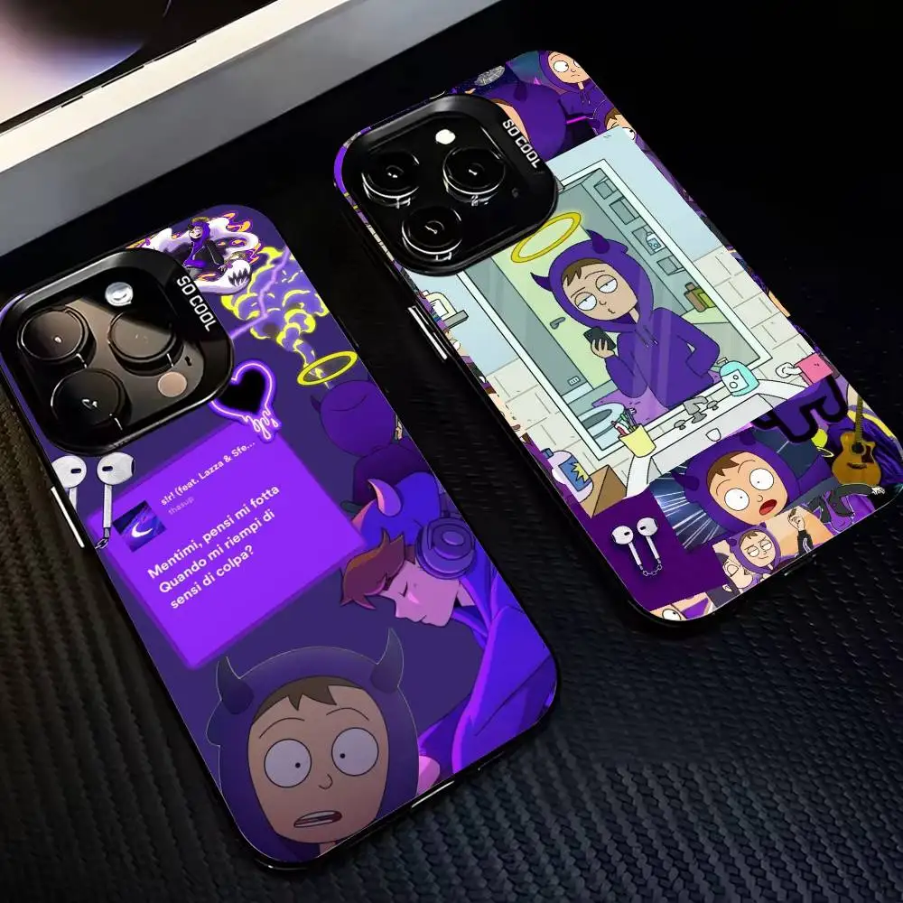 

C-Chibi-T-Tema T-Thasup Phone Case For iPhone17,16,15,14,13,12,11,Pro,MAX Gray Matte Silicone Black Cover