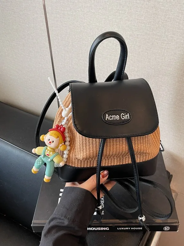 

​​2025 Trendy Backpack Women Fashion Bucket Bag Stylish Student School Bag Cute Travel Daypack for Girls​