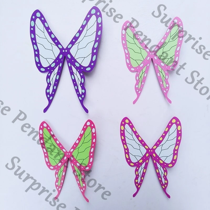 

Коллеги Demon Slayer Ambitus Kochou Shinobu, заколка для волос в форме бабочки для косплея (плоские и складные версии)