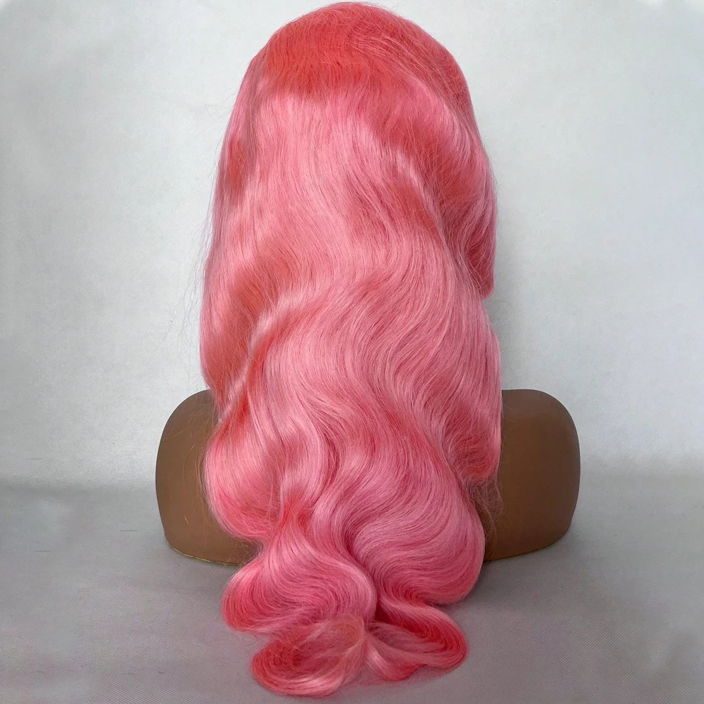 

Розовые парики фронта шнурка Человеческие волосы 13x6 Hd Полный парик фронта шнурка Человеческие волосы Предварительно выщипанные Ярко-розовый парик объемной волны Человеческие волосы для женщин