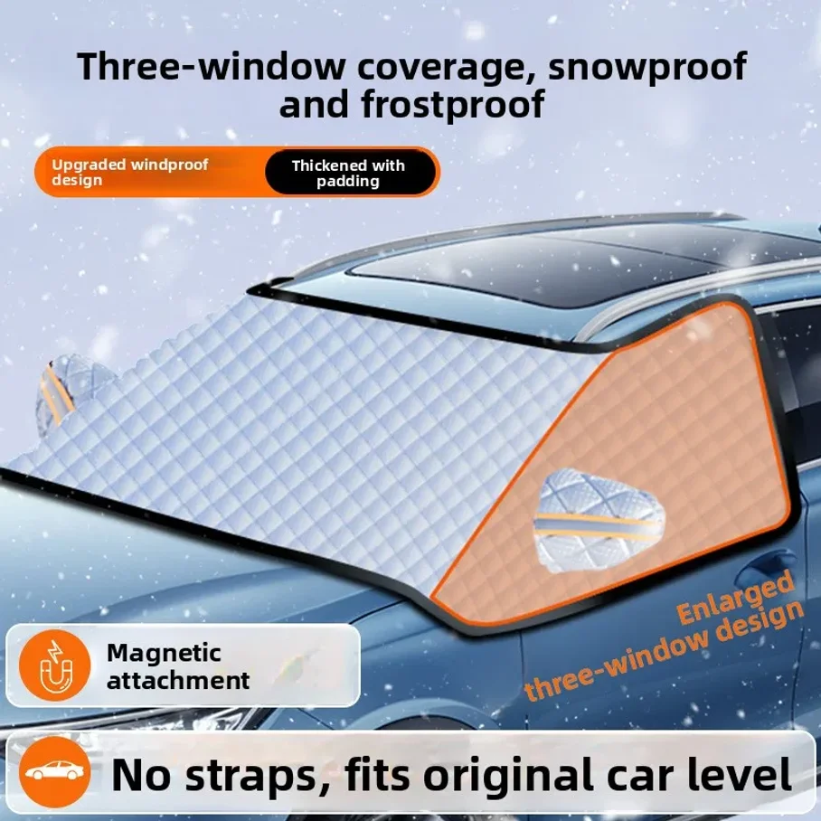 Car Sunshade Umbrella Windshield Heat Insulation Snowproof Anti-freeze Fogproof Universal Installation for All Car Brands