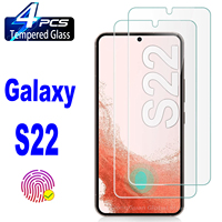 1/4Pcs 0.2mm Fingerprint Unlock Tempered Glass For Samsung Galaxy S22 5G Screen Protector Glass