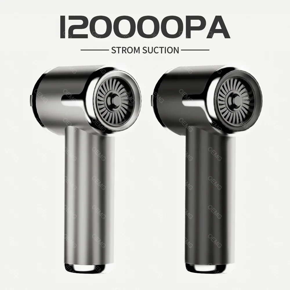 미니 휴대용 무선 핸드헬드 자동차 진공 청소기, 가전제품, 강력한 청소 기계, 자동차 청소기 블로우, 120000PA 