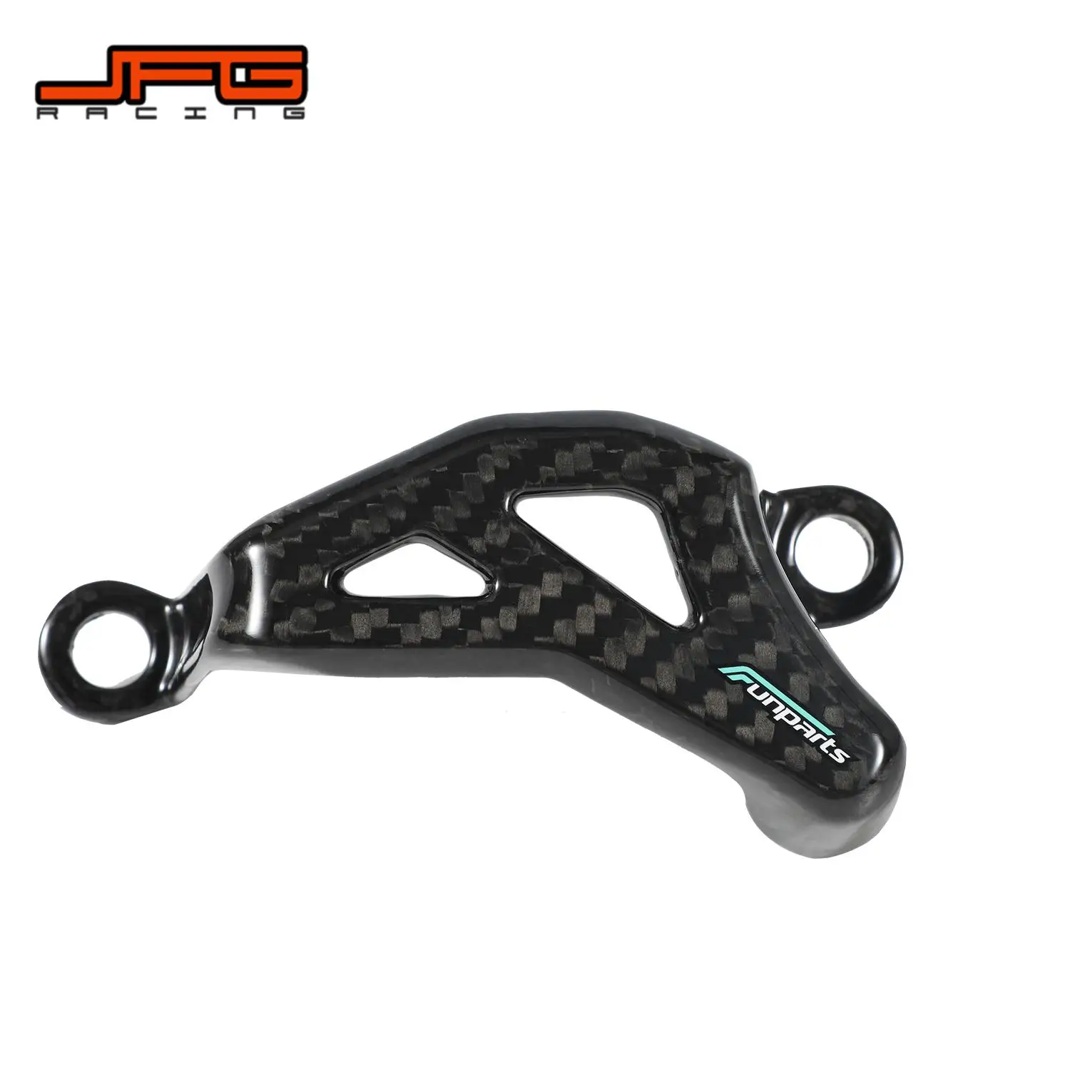 Funparts Motorcycle Rear Brake Caliper Cover Guard Carbon Fiber Protection For CR125R-250R CRF 150R 250R 450R 450RX 250X 450X