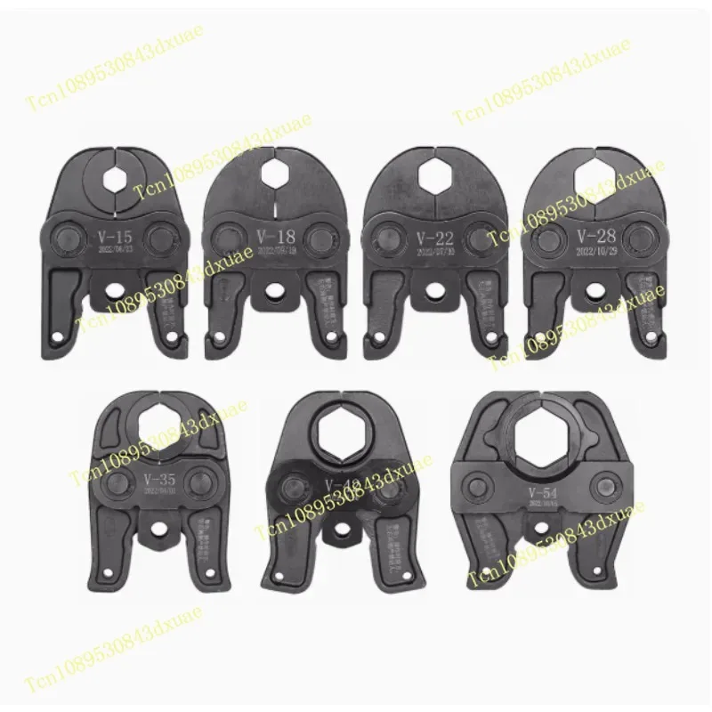 Press Tool Jaws Carbon Steel Pipe Crimping Pliers Tools Dovetail Hydraulic Tools European Standard V-shaped Jaws for V15-54mm