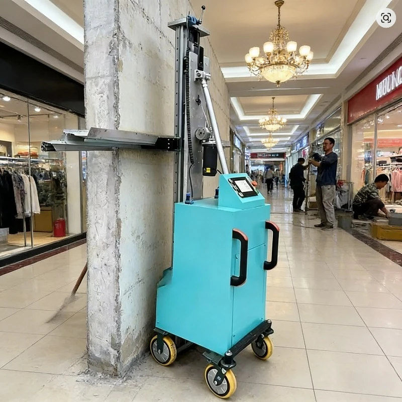 Automatic Construction Engineering Concrete Plastering Machine Indoor and Outdoor Decoration Putty Powder Scraping Machine