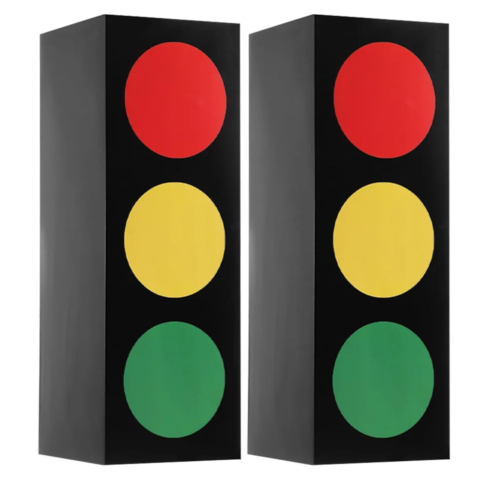 

2pcs Traffic Theme Treat Box Paper Gift Box Traffic Light Designed Anniversary Wedding Gift Box Candy Jewelry Packing Box