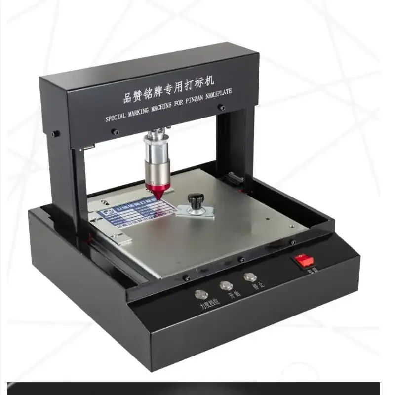

Electric Metal Nameplate Marking Machine aluminum labeling coding machine equipment parameter label printer USB connection