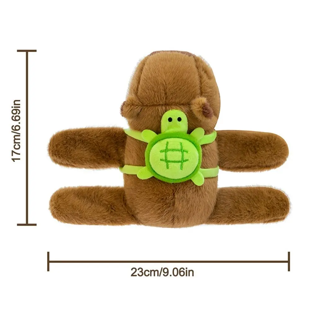 Grappige Pluche Capybara Slap Armbanden Cartoon Gevulde Poppen Capybara Slap Polsband Interactief Speelgoed voor Kinderen Gift