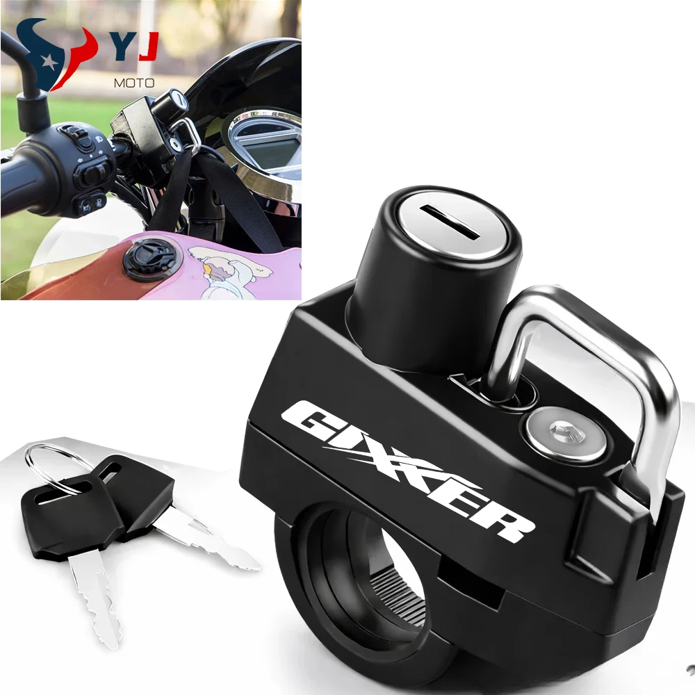 Cerradura antirrobo para casco de motocicleta para Gixxer 150 SF 150SF SF 250 SF250 GIXXER 155 250 2020 2021
