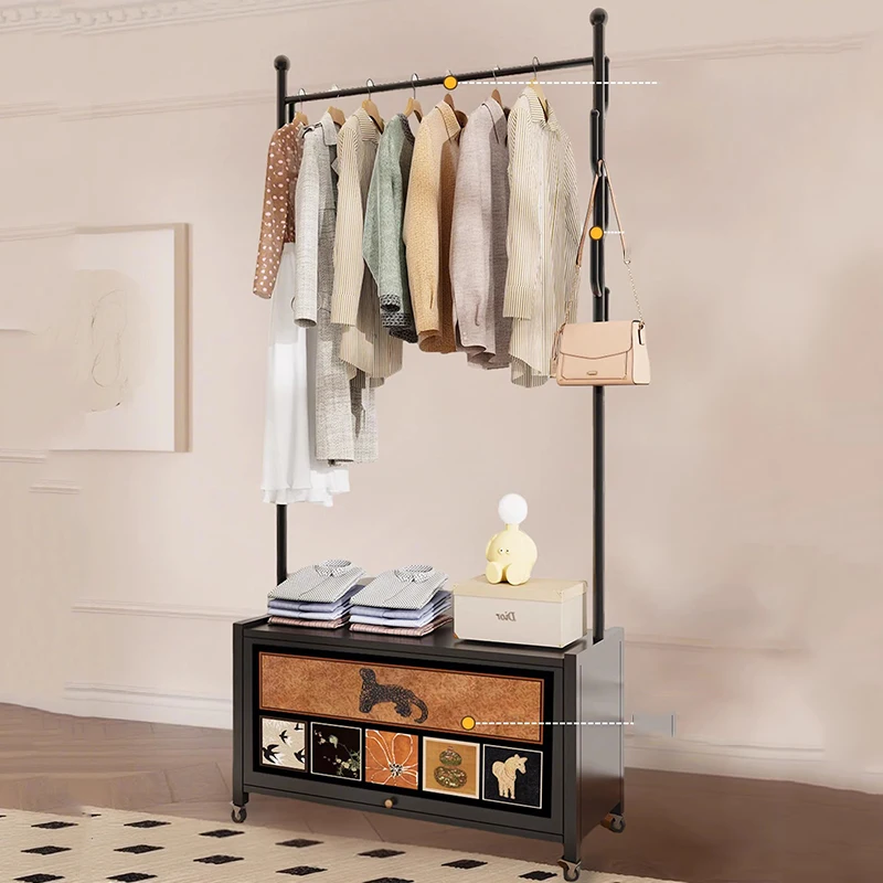 رفوف المعاطف المعدنية تخزين الملابس الدائمة المنظم فتح غرفة المعيشة الفاخرة معطف رفوف معلقة Perchero أثاث المنزل