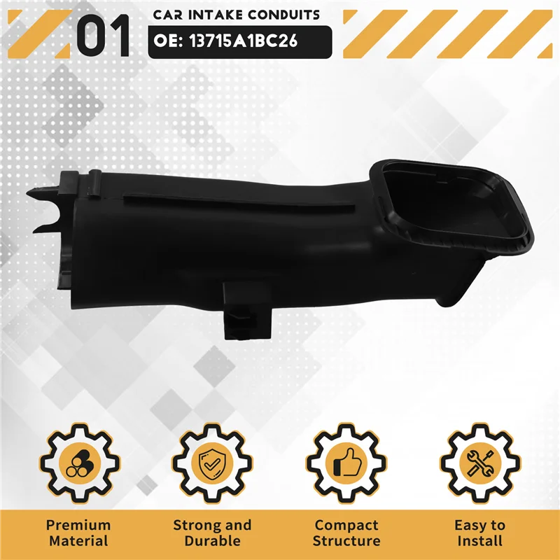 AS-Car Tubo del condotto di aspirazione dell'aria 13715A1BC26 per BMW Serie 5 G60 Serie 7 G70 2022-2023 Condotti di aspirazione Condotto dell'aria 13 71 5A1BC26