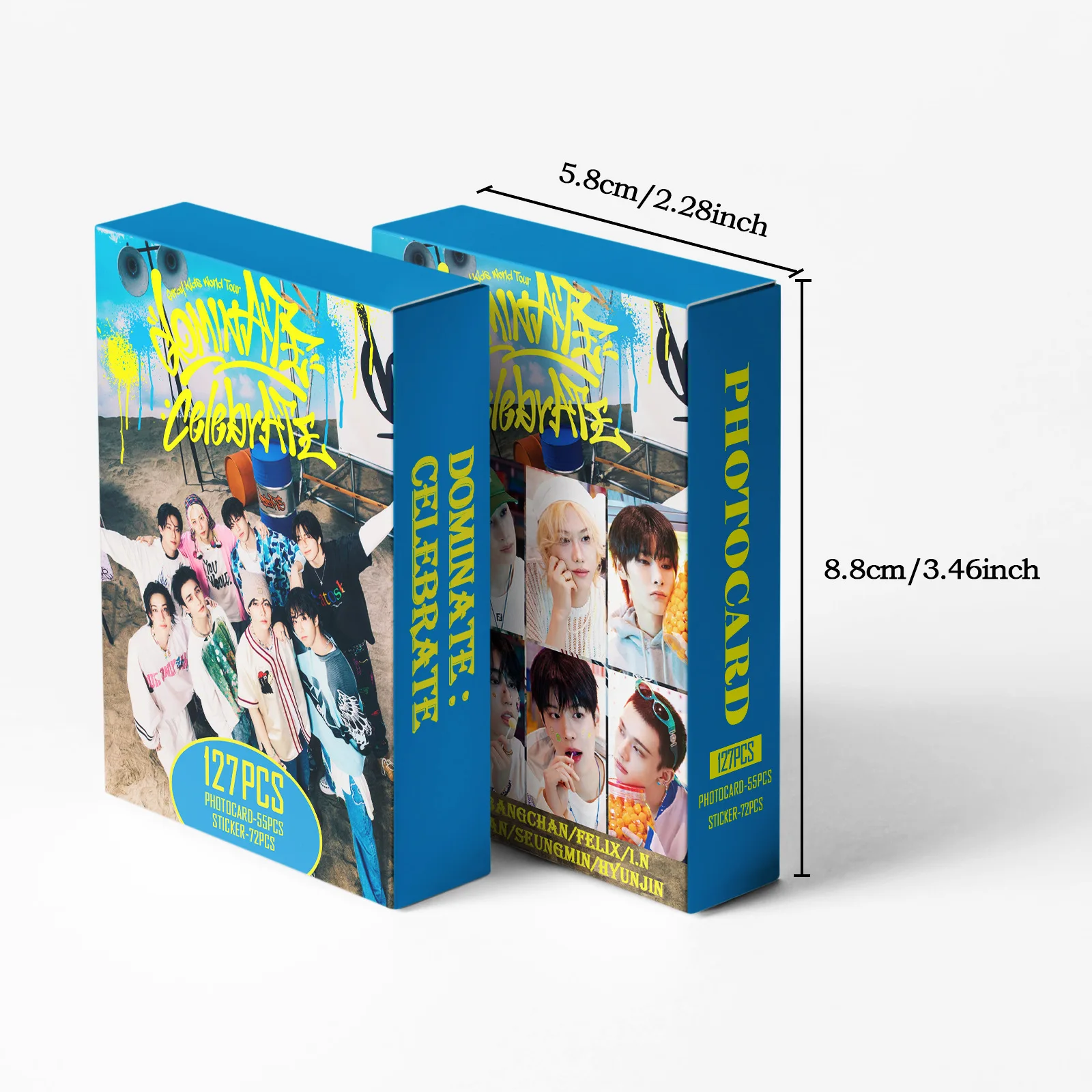 127 шт., наклейка на ломо-карту Stray Kids World Tour, доминирование: празднование коллекционной карты SKZOO, периферийные подарки