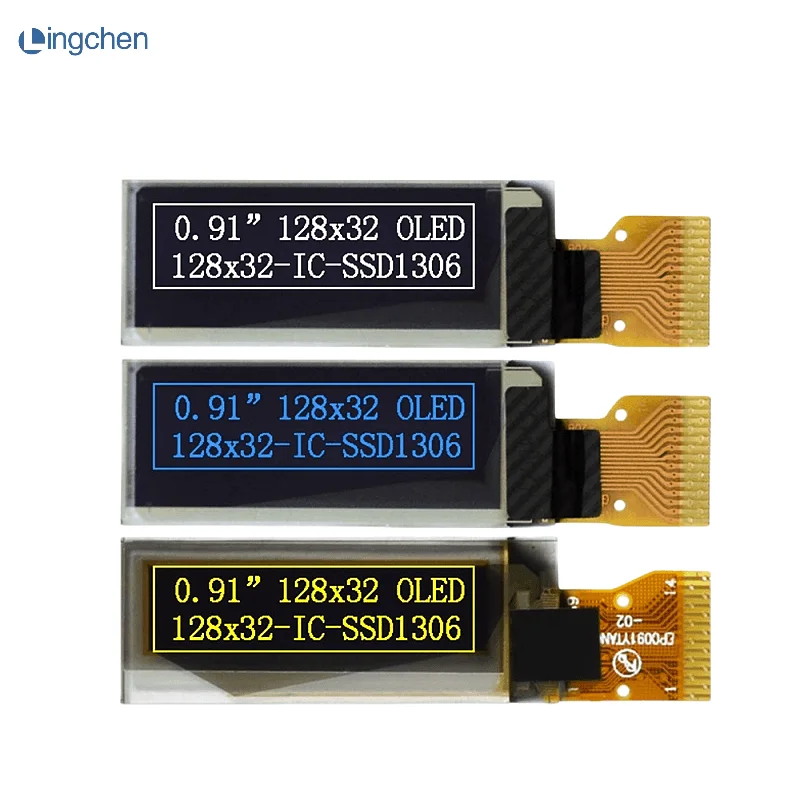 Органический светодиодный дисплей 0,91 дюйма, органический светодиодный дисплей 0,91X32, органический светодиодный дисплей дюйма; IIC Communicate