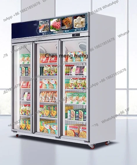 

Defogging door Refrigeration Freezing display Vertical freezer Commercial raw cabinet Light box Low temperature cabinet