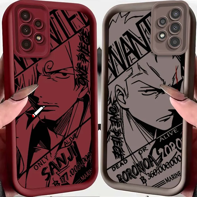 

One Piece Comic Art Cool For Samsung A71 A52 A51 A34 A33 A22 A16 A15 A13 A04 A06 Note 20 Ultra 5G Eye Ladder Phone Case