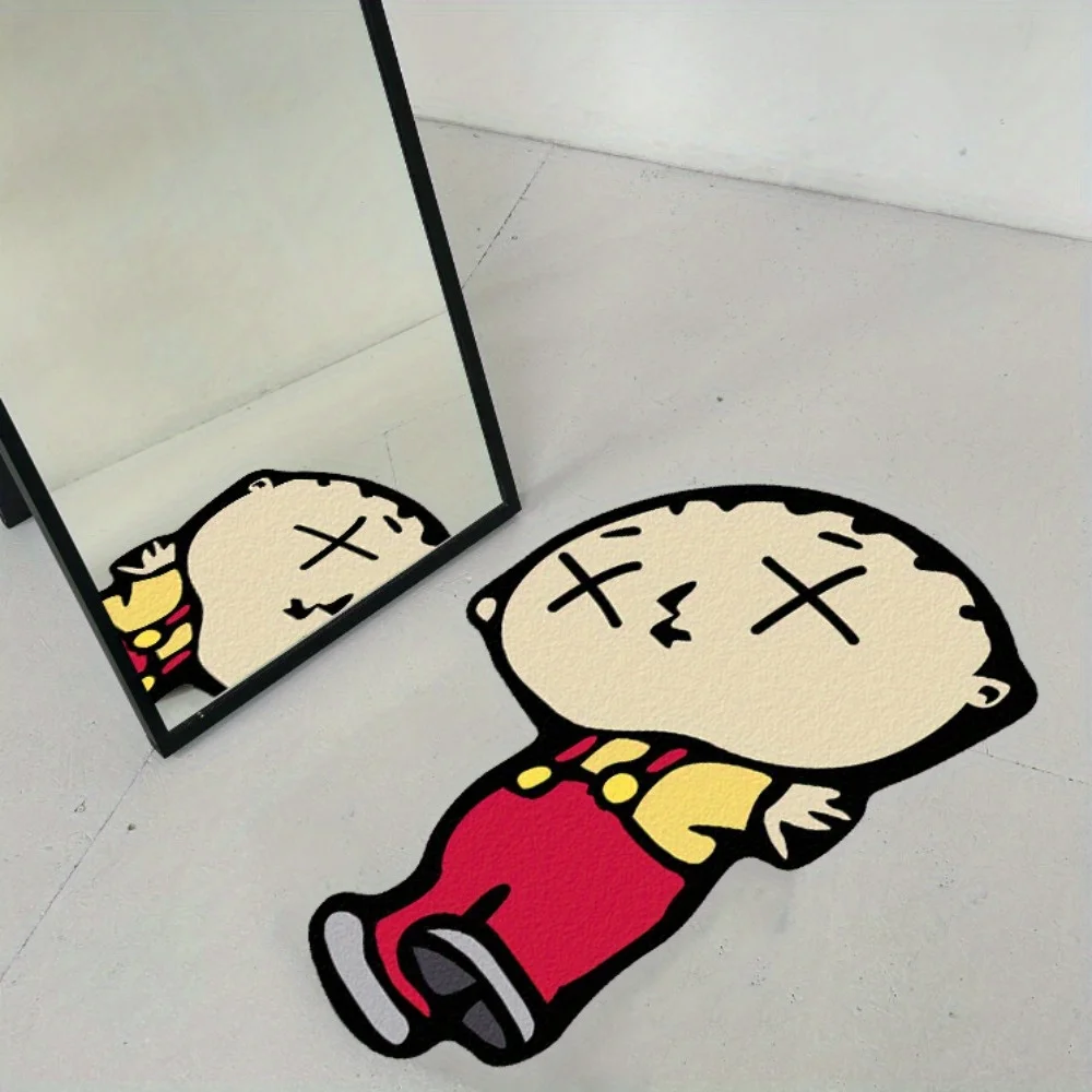 سجادة بتصميم شخصية كرتونية مضحكة من VIKAMA - ناعمة، مناسبة لسجاد غرفة النوم وغرفة المعيشة، ديكور منزلي مفعم بالحيوية.