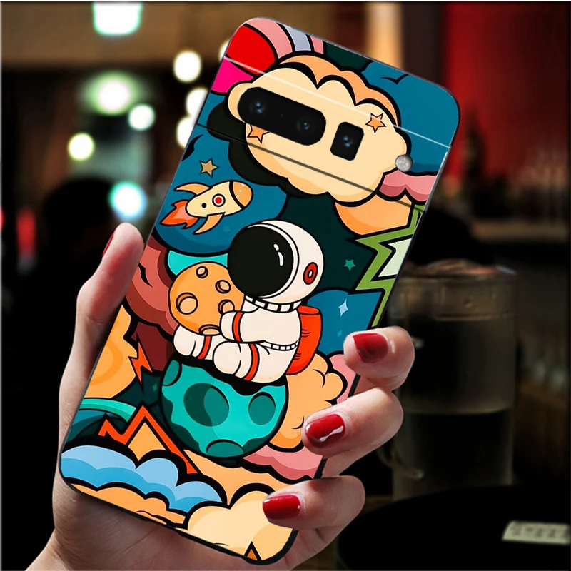 Phone Case for Google Pixel 9 Pro XL 8 7 6 Pro Pixel 8A 7A 6A 4A 3A 3XL Pixel 8 7 6 5 4 Astronaut Art Case