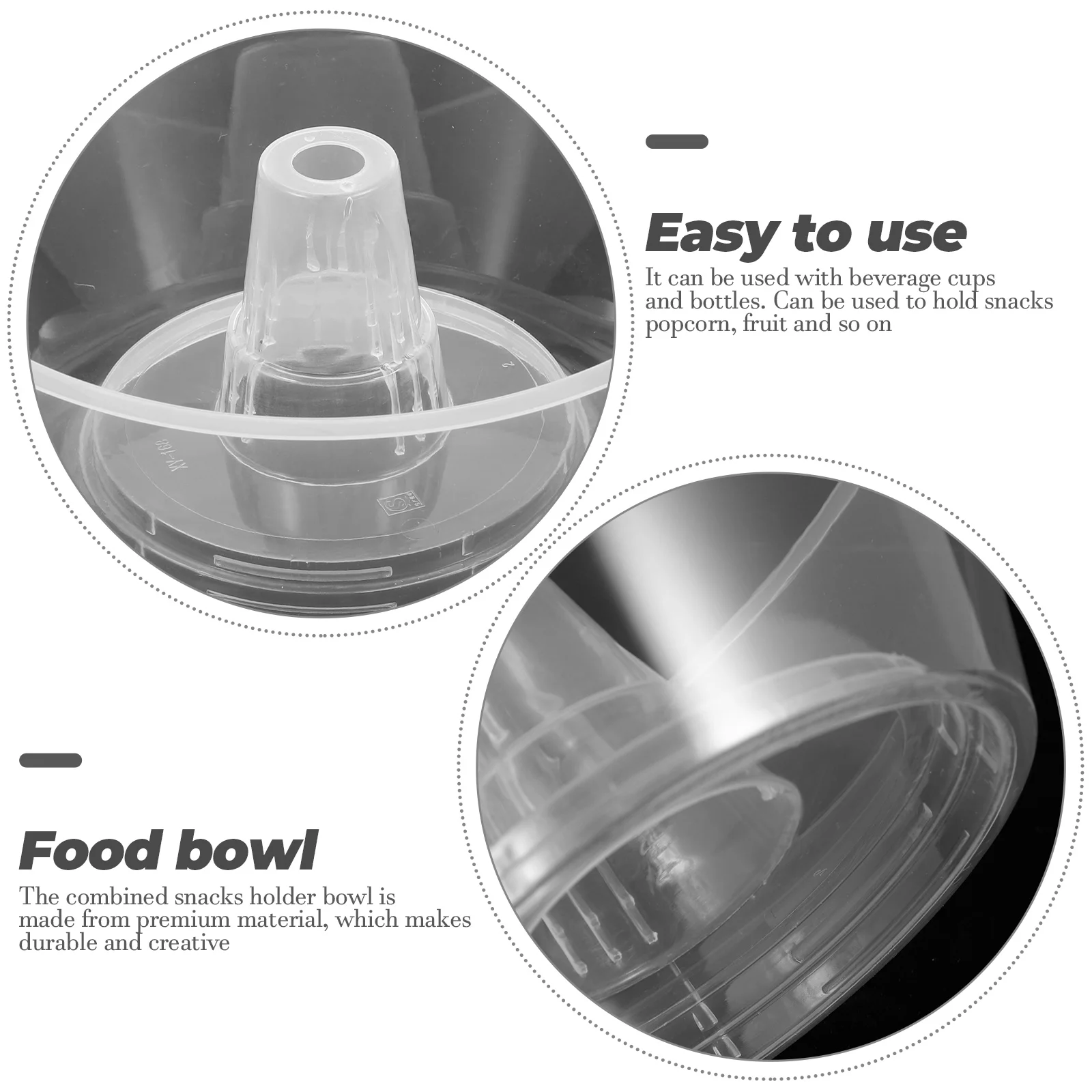 

10pcs Beverage Cup Holder Bowl Drink Snack Container Creative Thickened Portable Large Capacity Outdoor Party Use