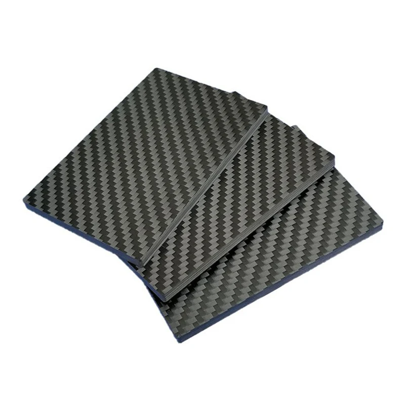 3K Carbon Fiber Twill Matte Plate  0.2x400x400mm 3x40x400mm 3K Twill Matte 46x40x450mm Tube DIY Model Accessories Materials