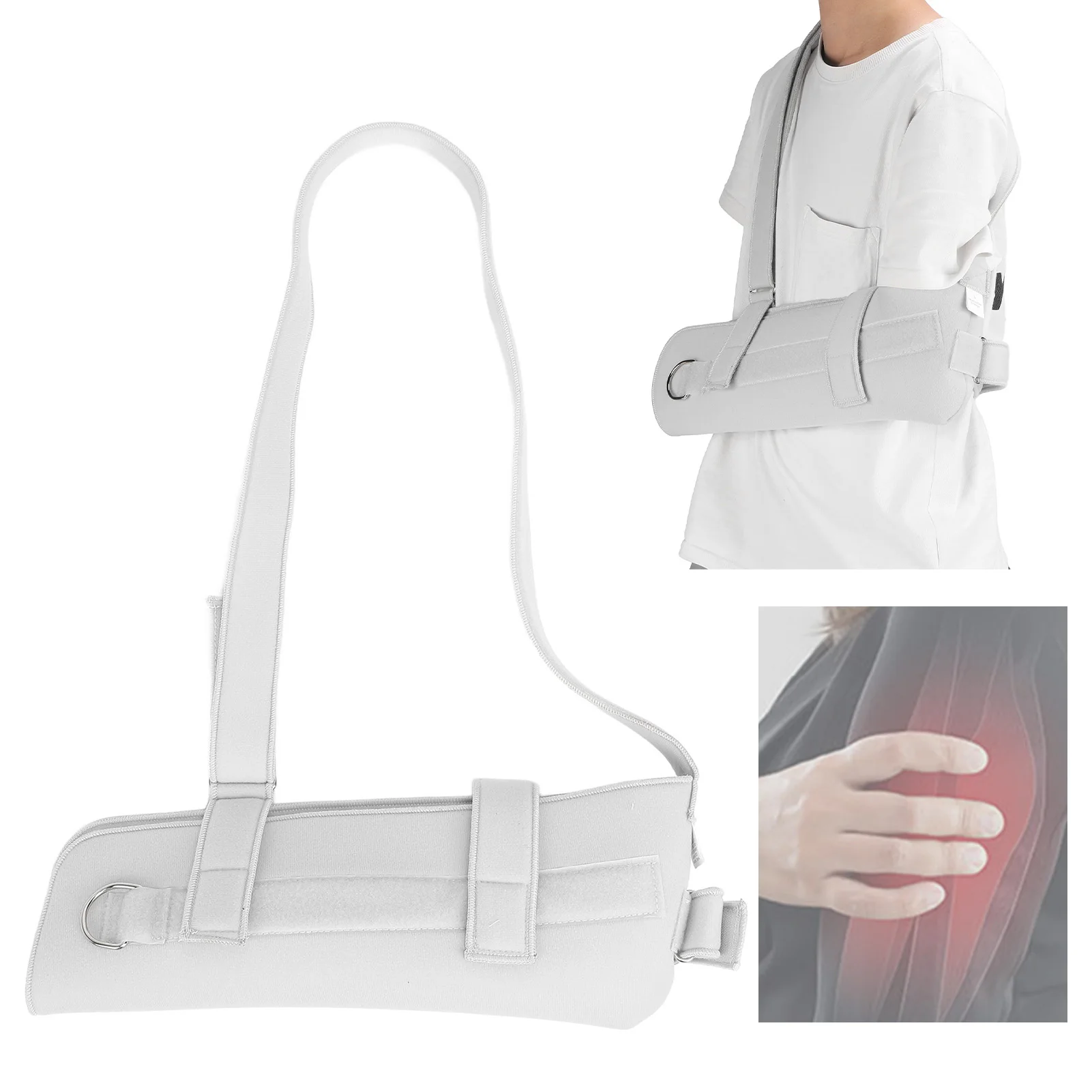 Adults Kids Upper Arm Sling Shoulder Immobilizer Arm Fracture Postoperation Broken Elbow Support Brace Broken Arm Sling Belt