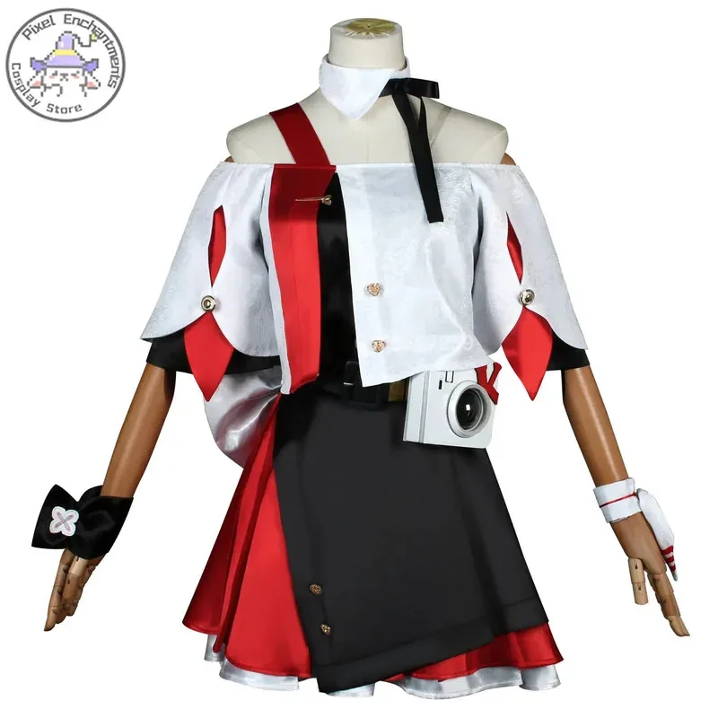 CyMarch 7th KFC Honkai ستار السكك الحديدية لعبة تأثيري حلي المشارك العلامة التجارية كرنفال المرأة موحدة شعر مستعار أنيمي فستان حفلة عيد الميلاد الزي