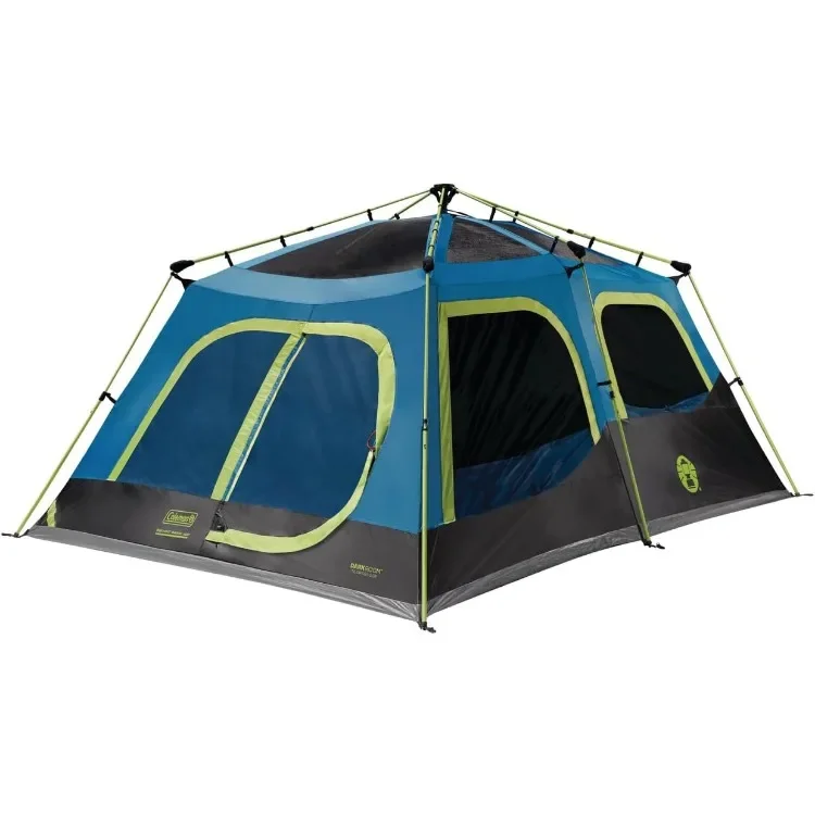 Camping Tent with Instant Setup, 4/6/8/10 Person Weatherproof Tent with WeatherTec Technology, Double-Thick Fabric, and Included